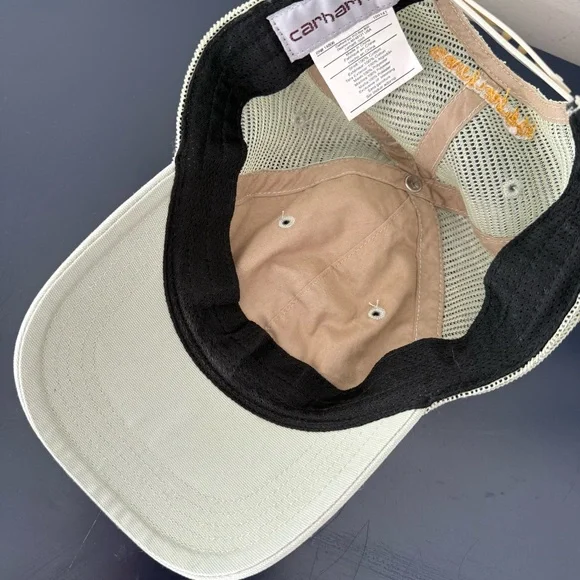 Carhartt Sage Green Mesh Baseball Hat Cap Adjustable - Unisex - Picture 4 of 4